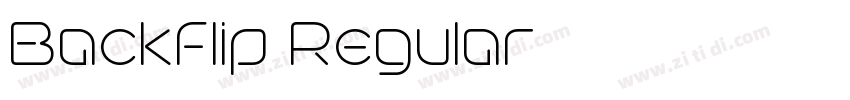 Backflip Regular字体转换
